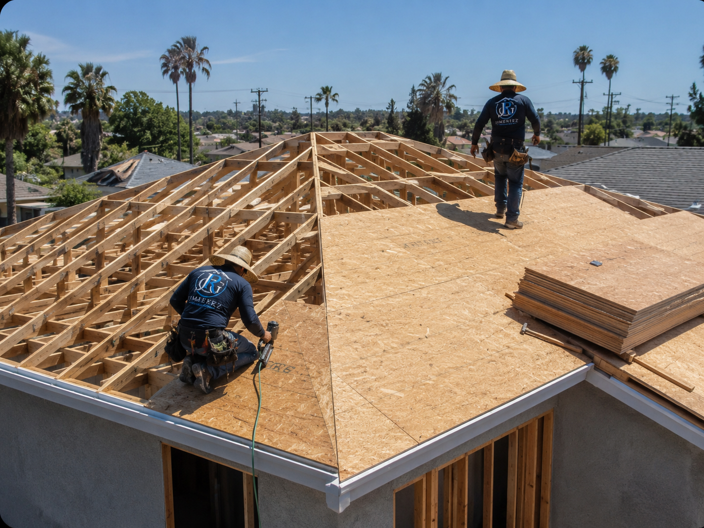 Roof framing and decking installation service